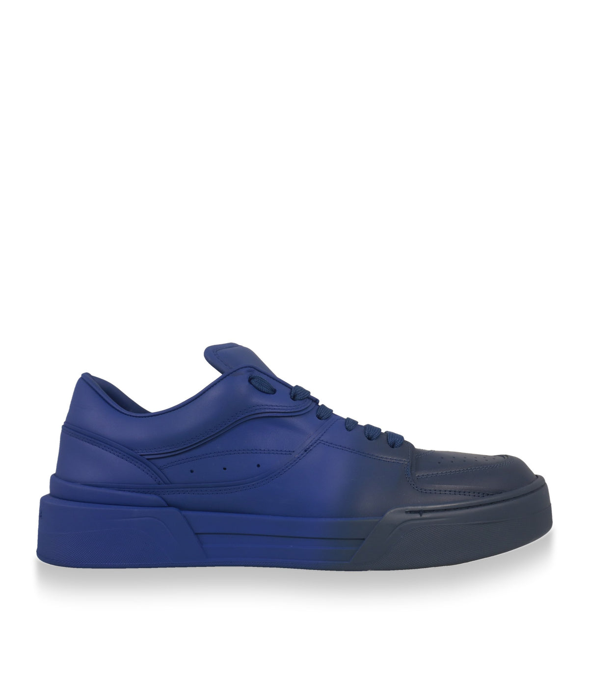 Dolce & Gabbana Sneaker in Blau aus Kalbsleder, Seitenansicht