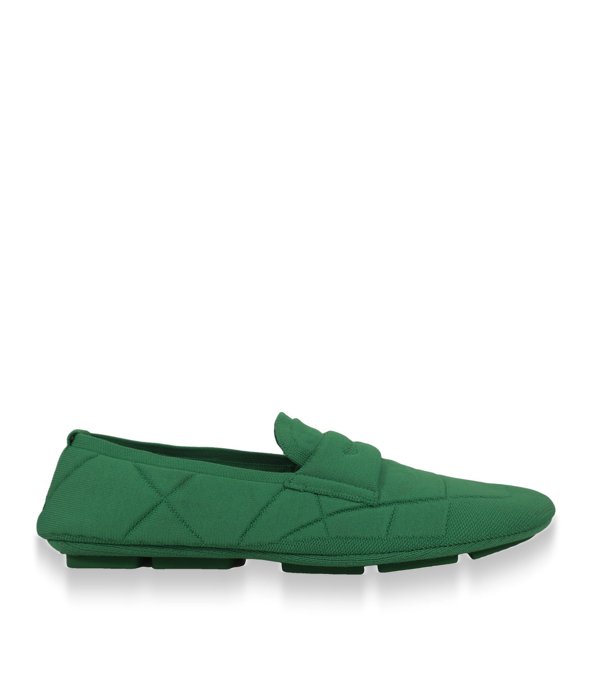 Dolce & Gabbana Loafer in Grün aus Strickstoff, Seitenansicht