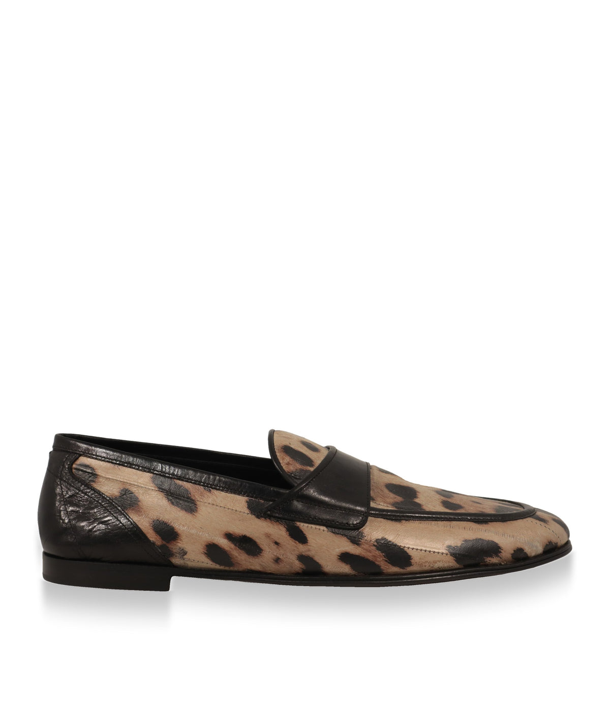 Dolce & Gabbana Loafer Herren in Leoparden-Optik, Seitenansicht