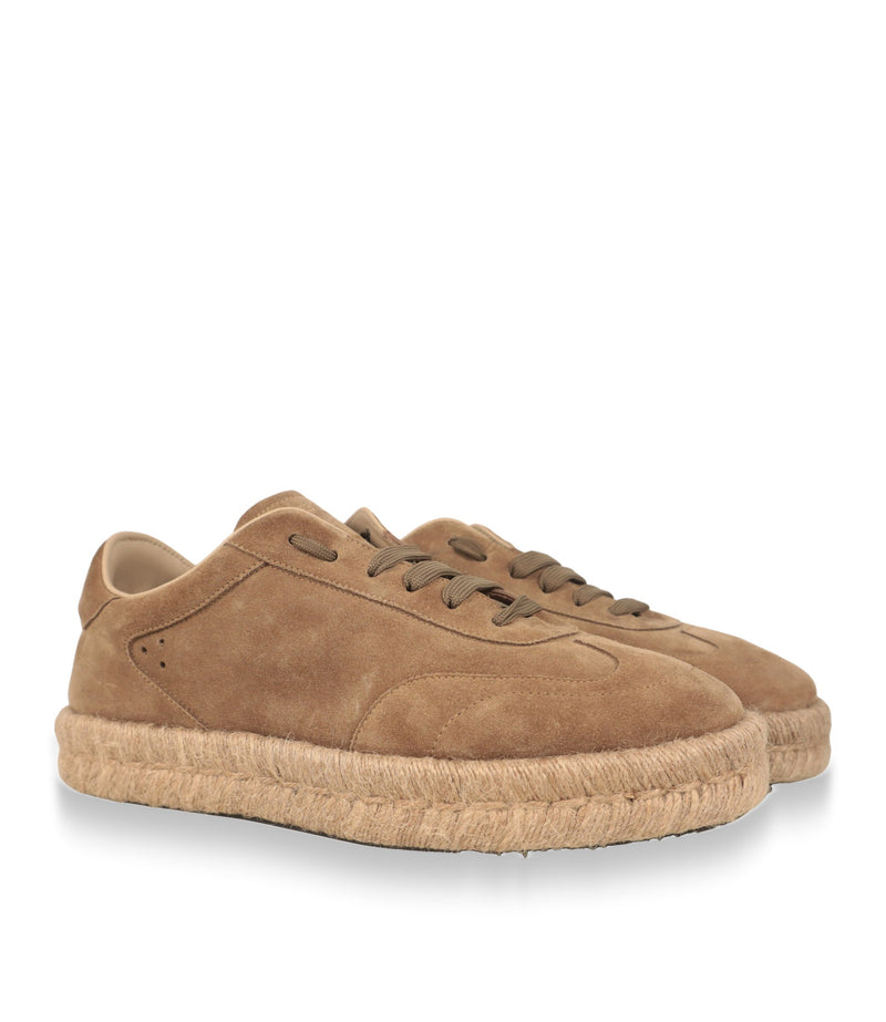 Dolce & Gabbana Herren Sneaker in Nocciola-Beige im Paar schräg von vorn