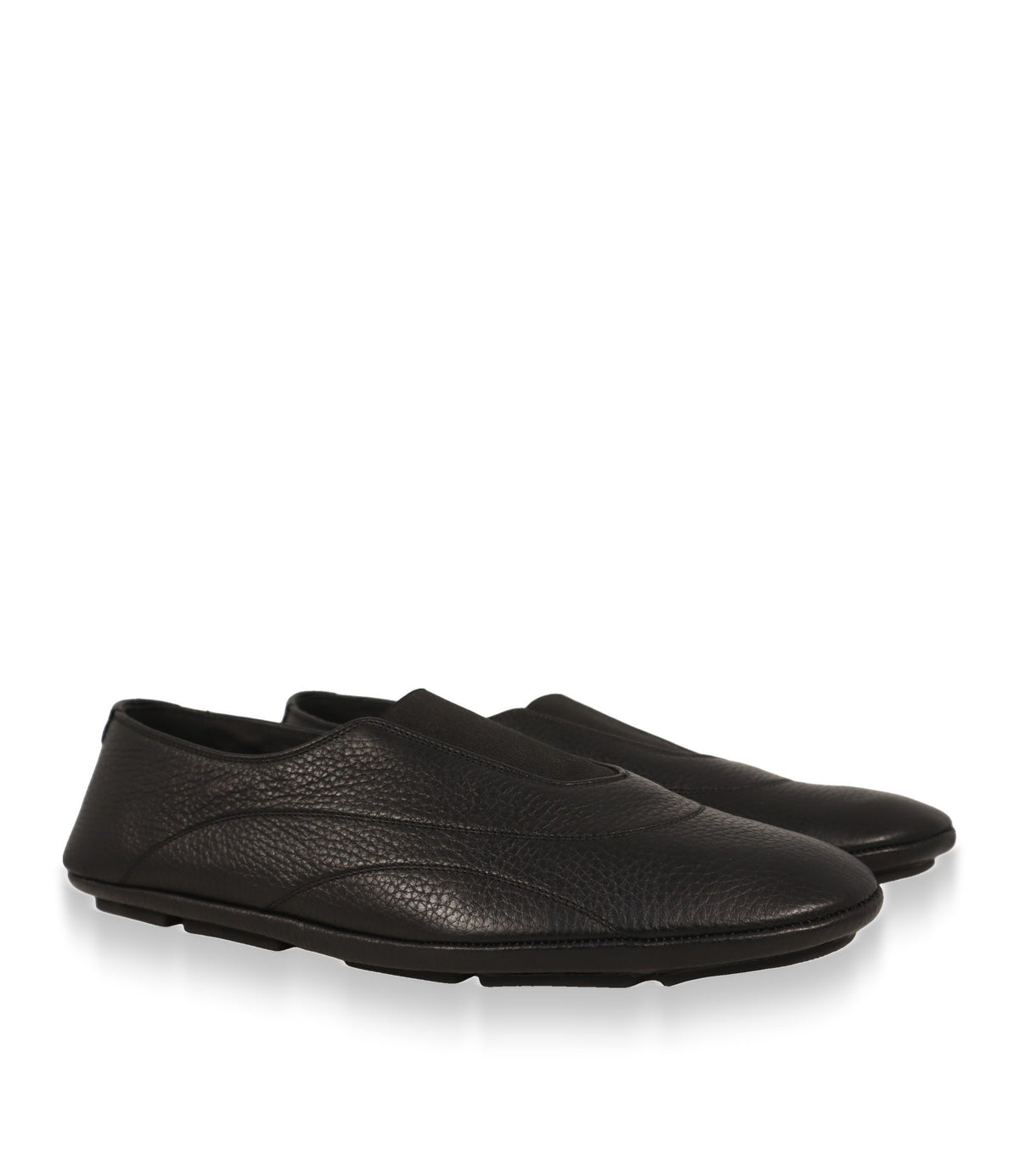 Dolce & Gabbana Herren Slipper schwarz, Paaransicht schräg von vorn