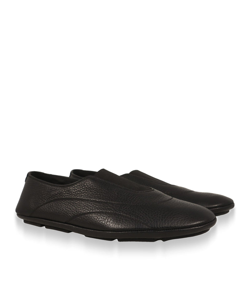Dolce & Gabbana Herren Slipper schwarz, Paaransicht schräg von vorn