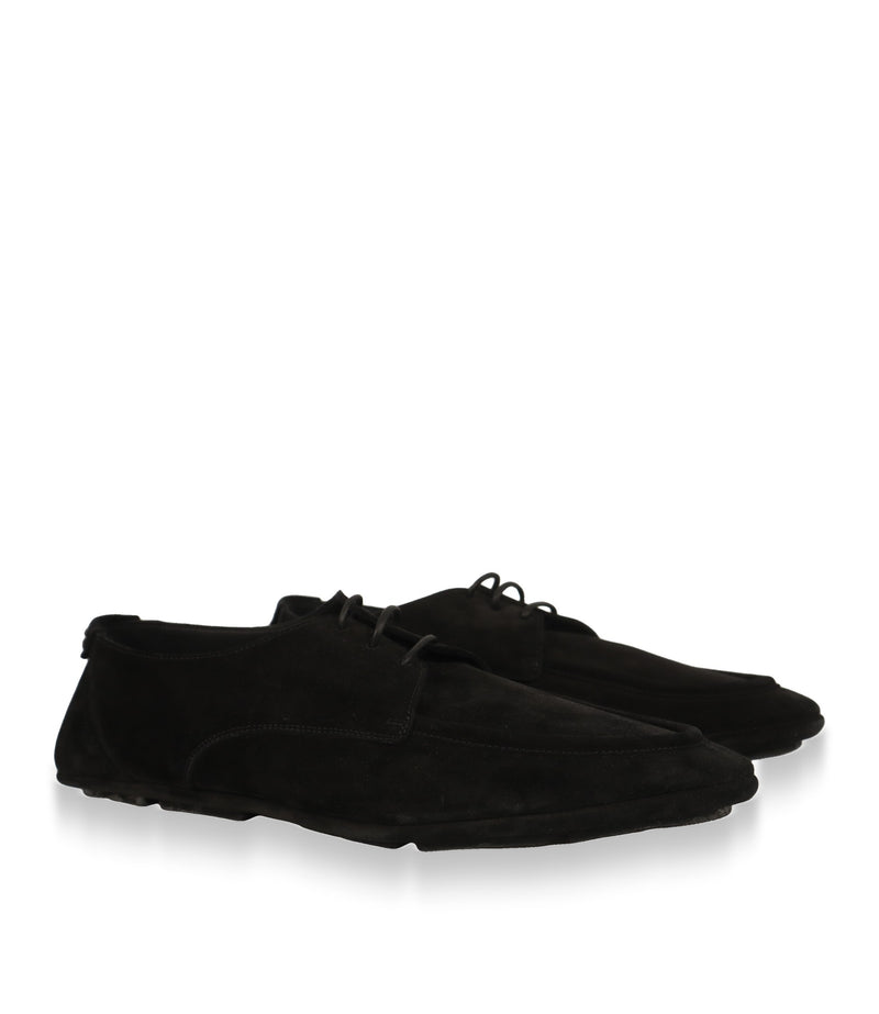 Schwarze Dolce & Gabbana Derby Schuhe als Paar in leichter Schrägansicht