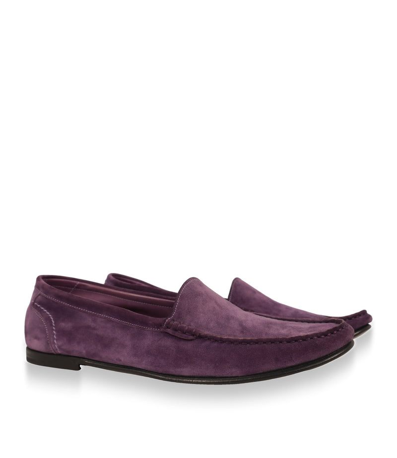 Dolce & Gabbana Herren Loafer in Lila, Paar in Dreiviertelansicht
