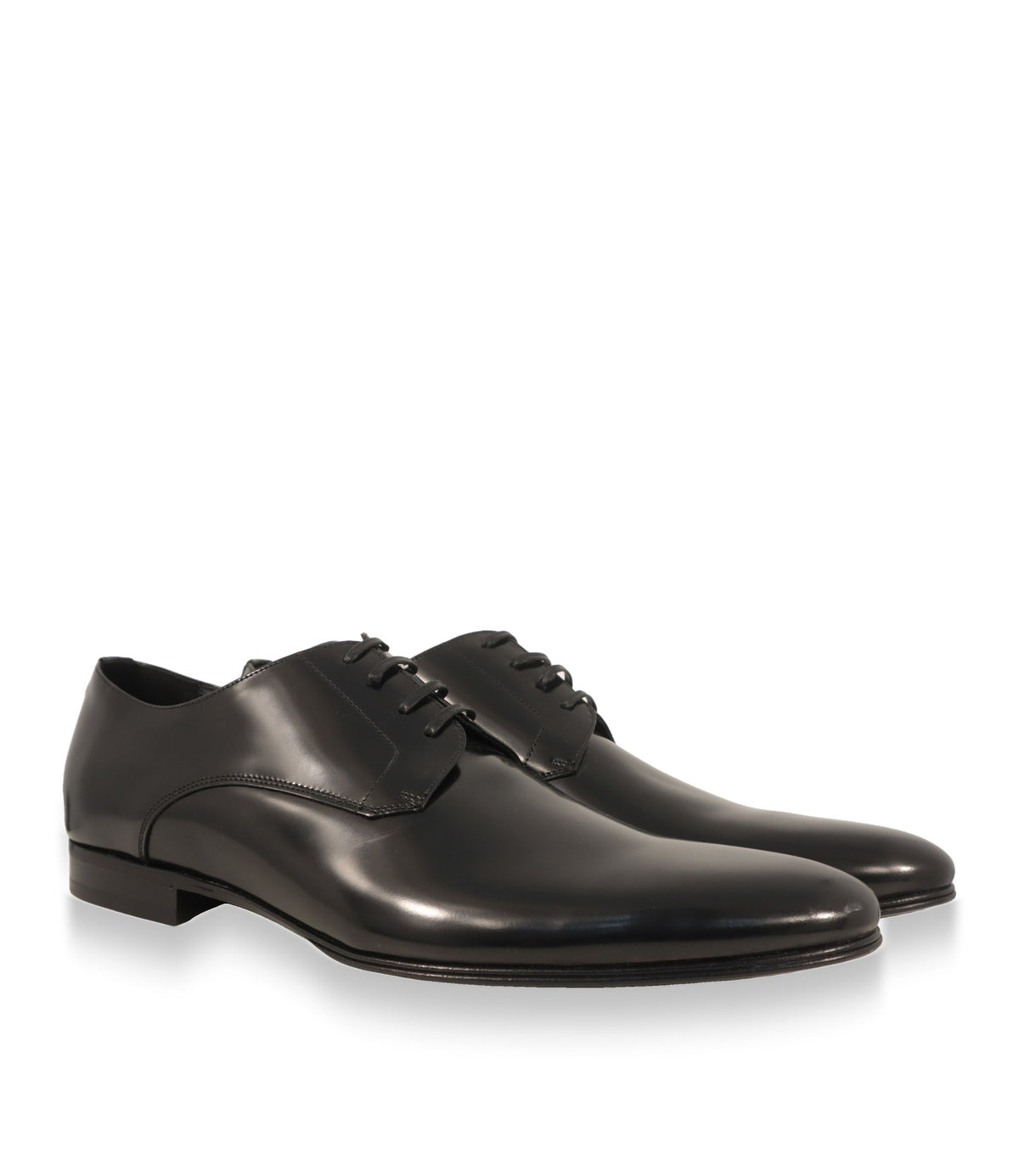 Dolce & Gabbana Derby Schuhe schwarz, Paaransicht von schräg vorn