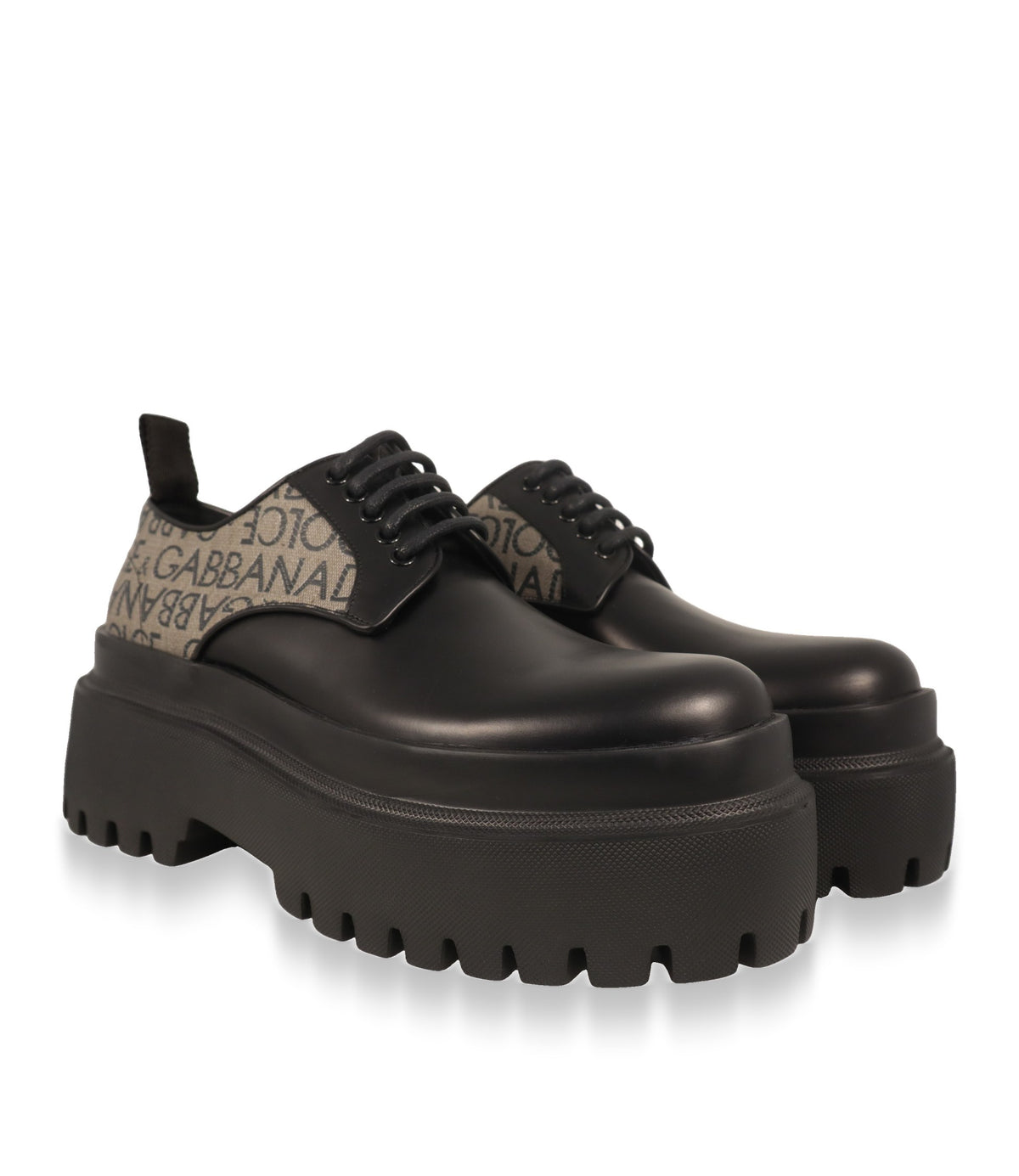 Dolce & Gabbana Derby Schuhe Herren aus Leder, Paar in Dreiviertelansicht