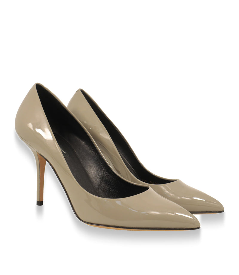 Dolce & Gabbana Pumps Paar in Grau-Taupe mit schlankem Stiletto-Absatz