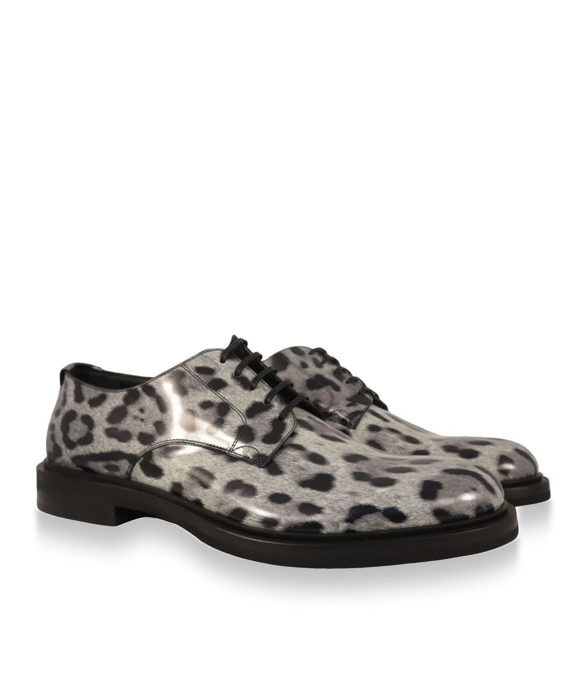 Dolce & Gabbana Derby Schuhe Paar mit schwarzer Schnürung und Profilsohle