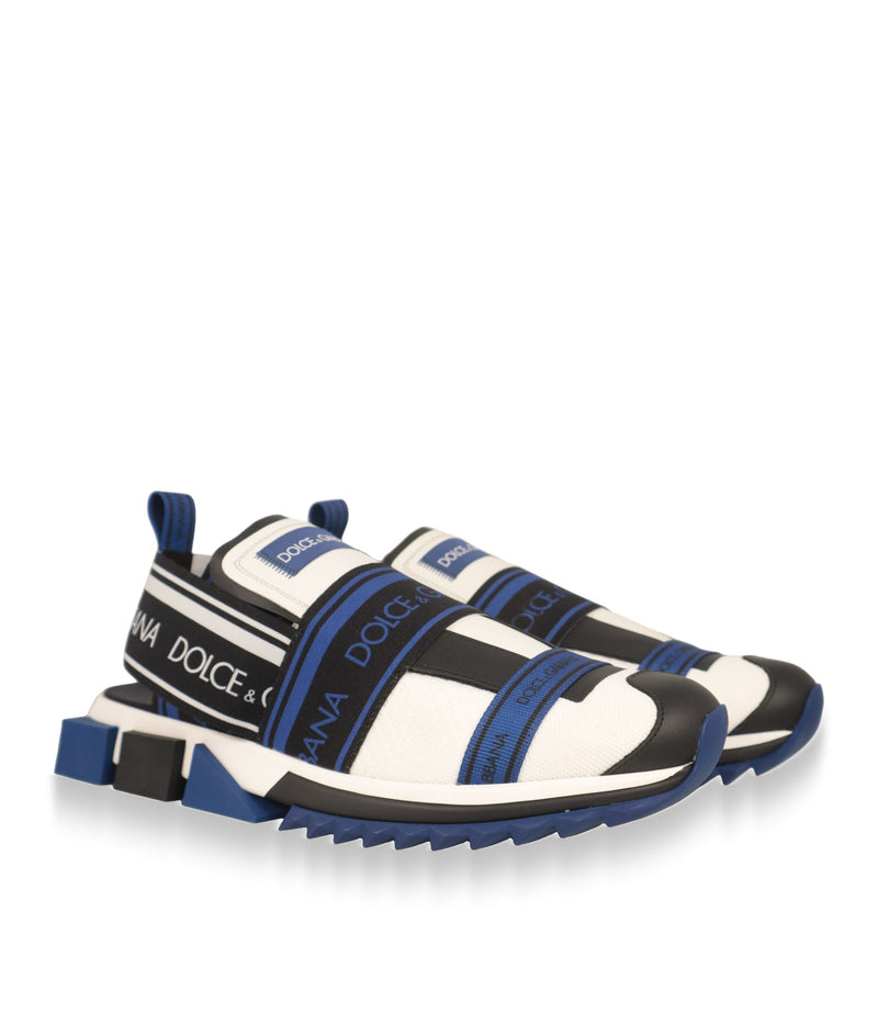 Dolce & Gabbana Herren Sneaker Paar in Dreiviertelansicht mit Logobändern