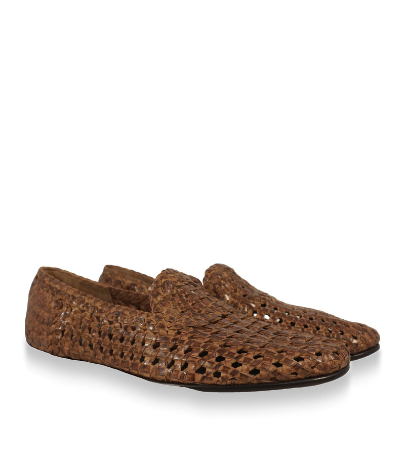 Dolce & Gabbana Herren Loafer Braun, Paar in Schrägansicht