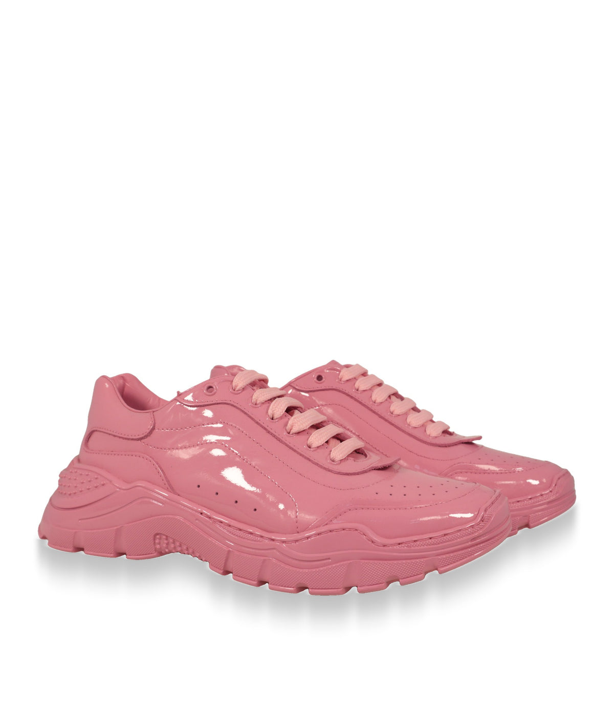 Rosa Dolce & Gabbana Damen Sneaker im Paar, Dreiviertelansicht