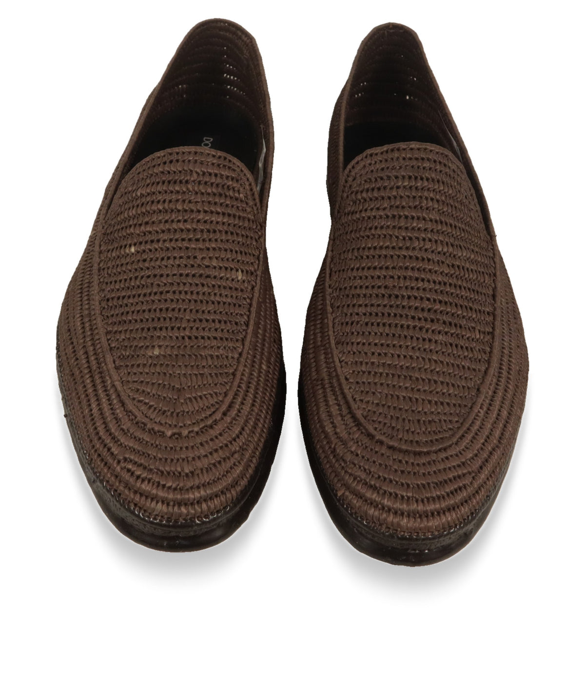 Geflochtene Dolce & Gabbana Loafer von oben mit Blick auf Einstieg und Spitze