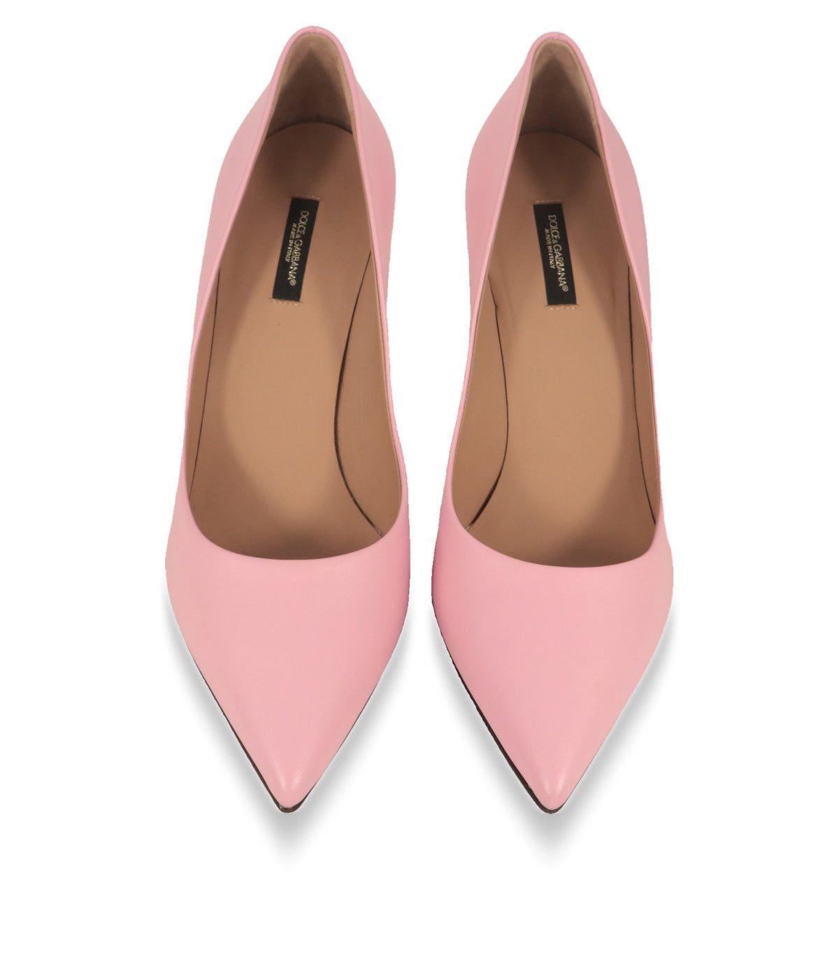 Dolce & Gabbana Pumps von vorne mit spitzer Schuhspitze und Leder-Innenfutter