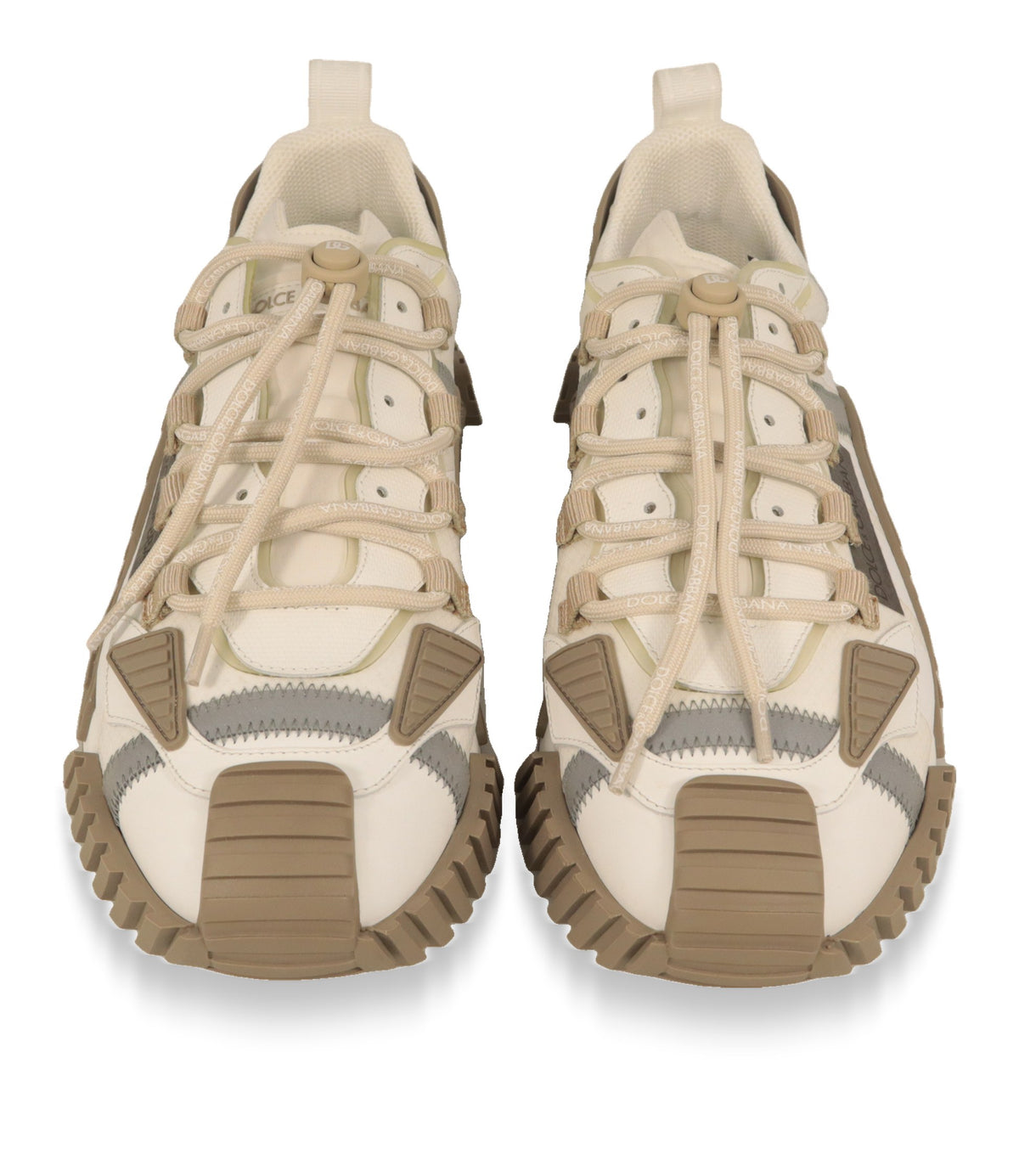 Dolce & Gabbana Sneaker von oben mit Schnürung und DG-Kordelstopper
