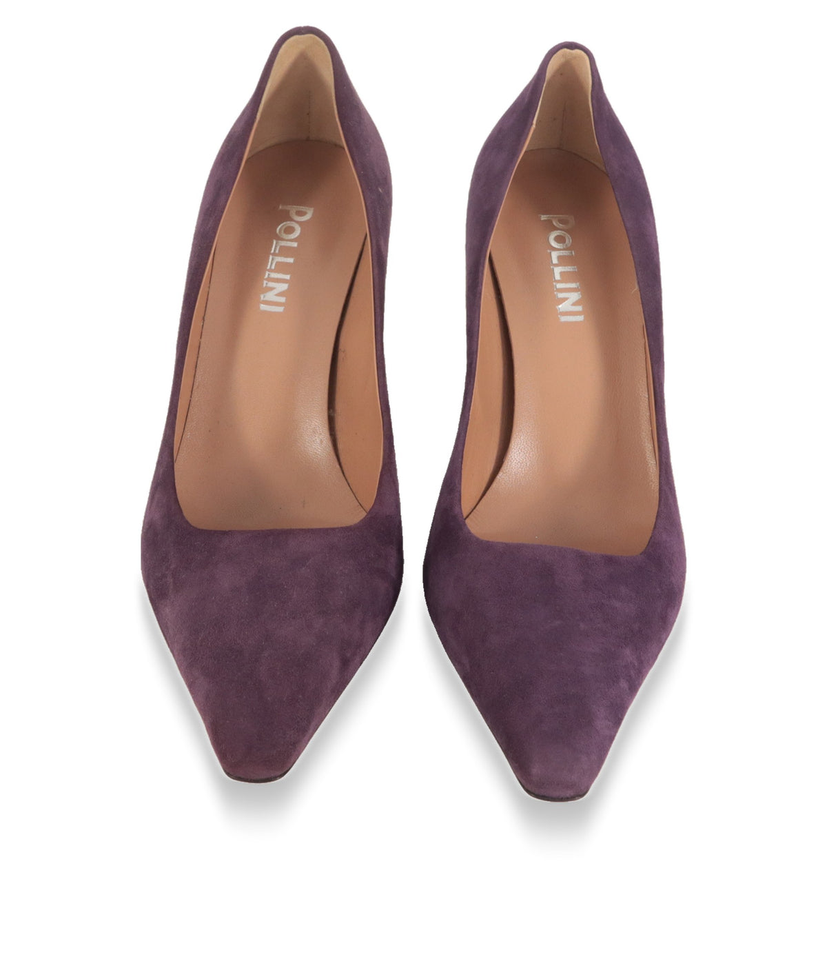 Pollini Pumps von oben mit spitzer Spitze und Lederfutter