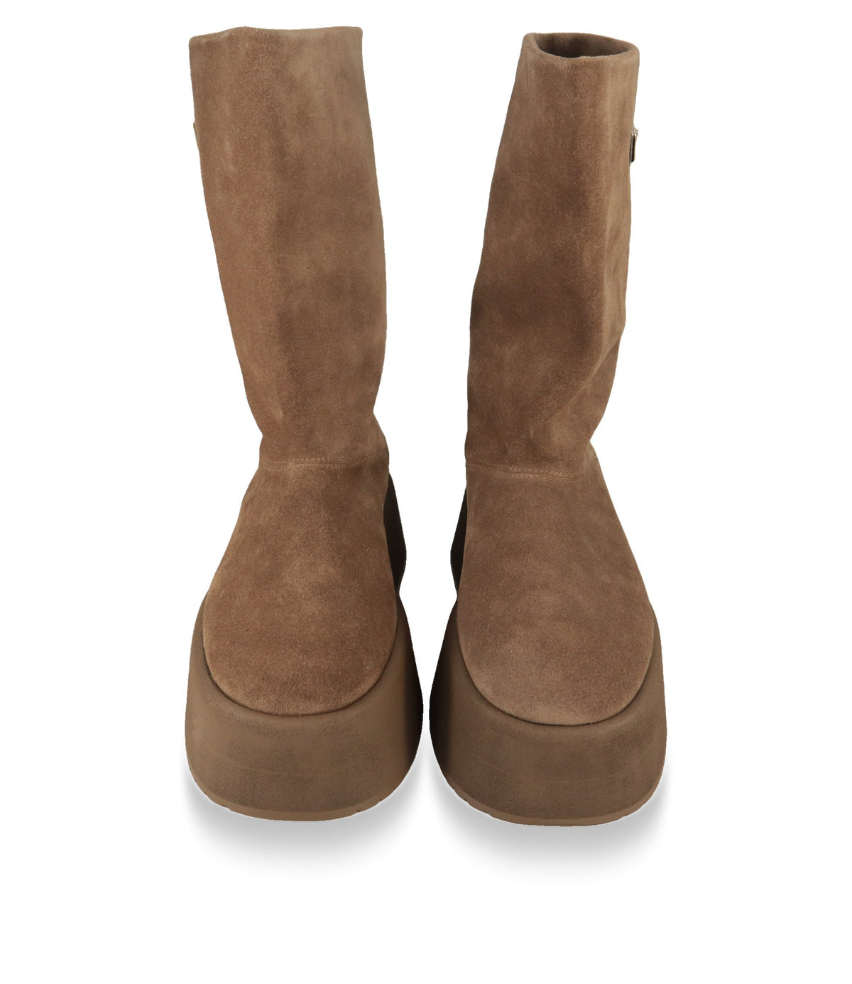 Dolce & Gabbana Wildleder Stiefel Größe 39, Rückansicht mit Plateausohle