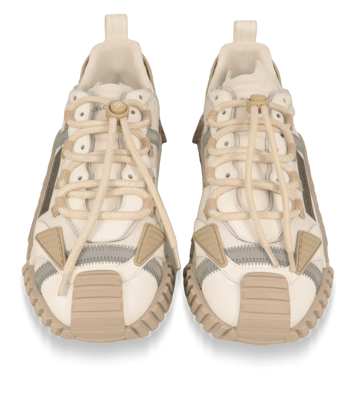 Dolce & Gabbana Sneaker von oben mit Logo-Schnürung und Kordelstopper