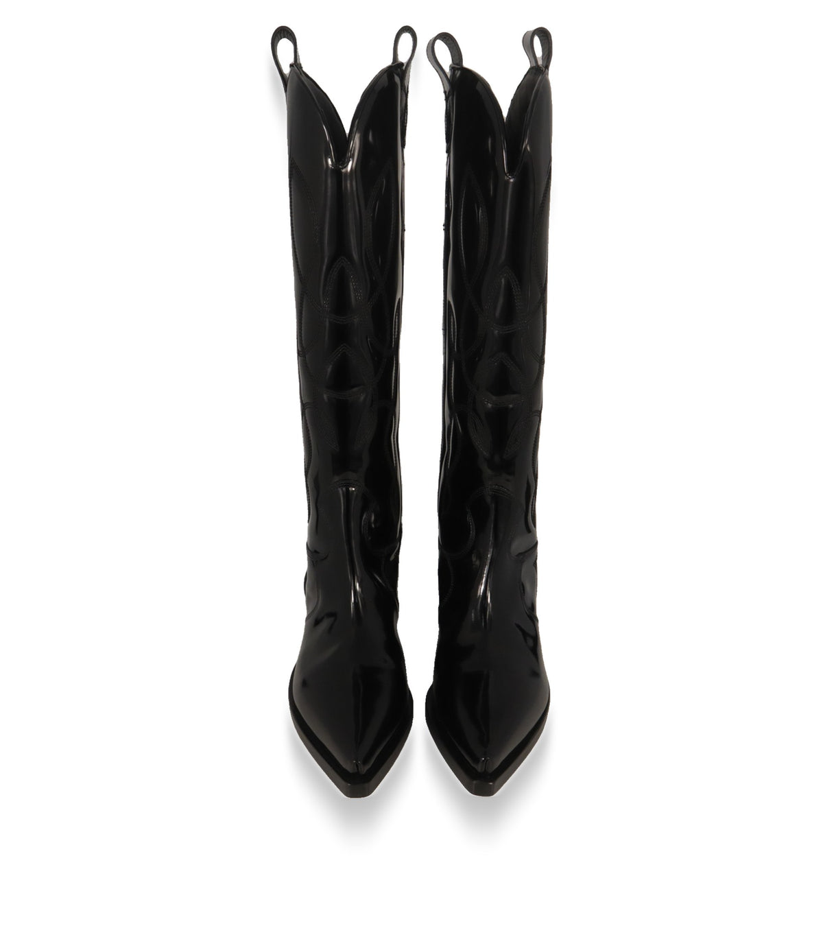 Dolce & Gabbana Stiefel Größe 39 in der Frontansicht mit spitzer Kappe