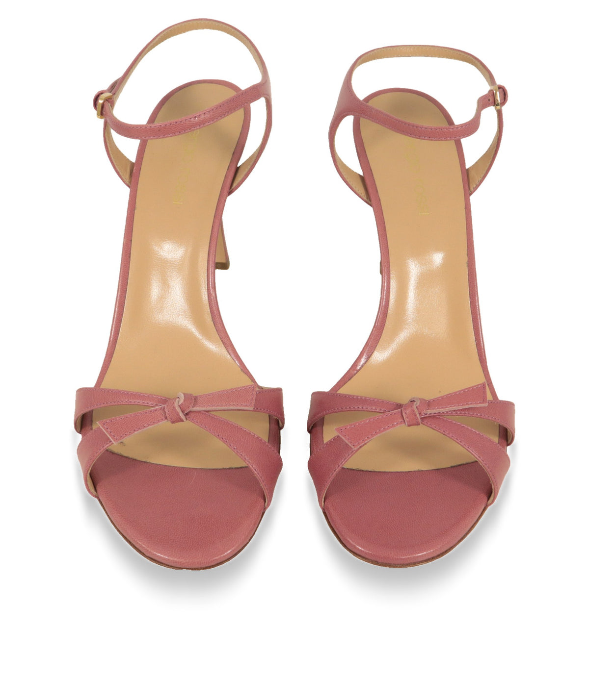 Dolce & Gabbana High Heels in Rosa von oben mit offener Zehenpartie und Lederdecksohle