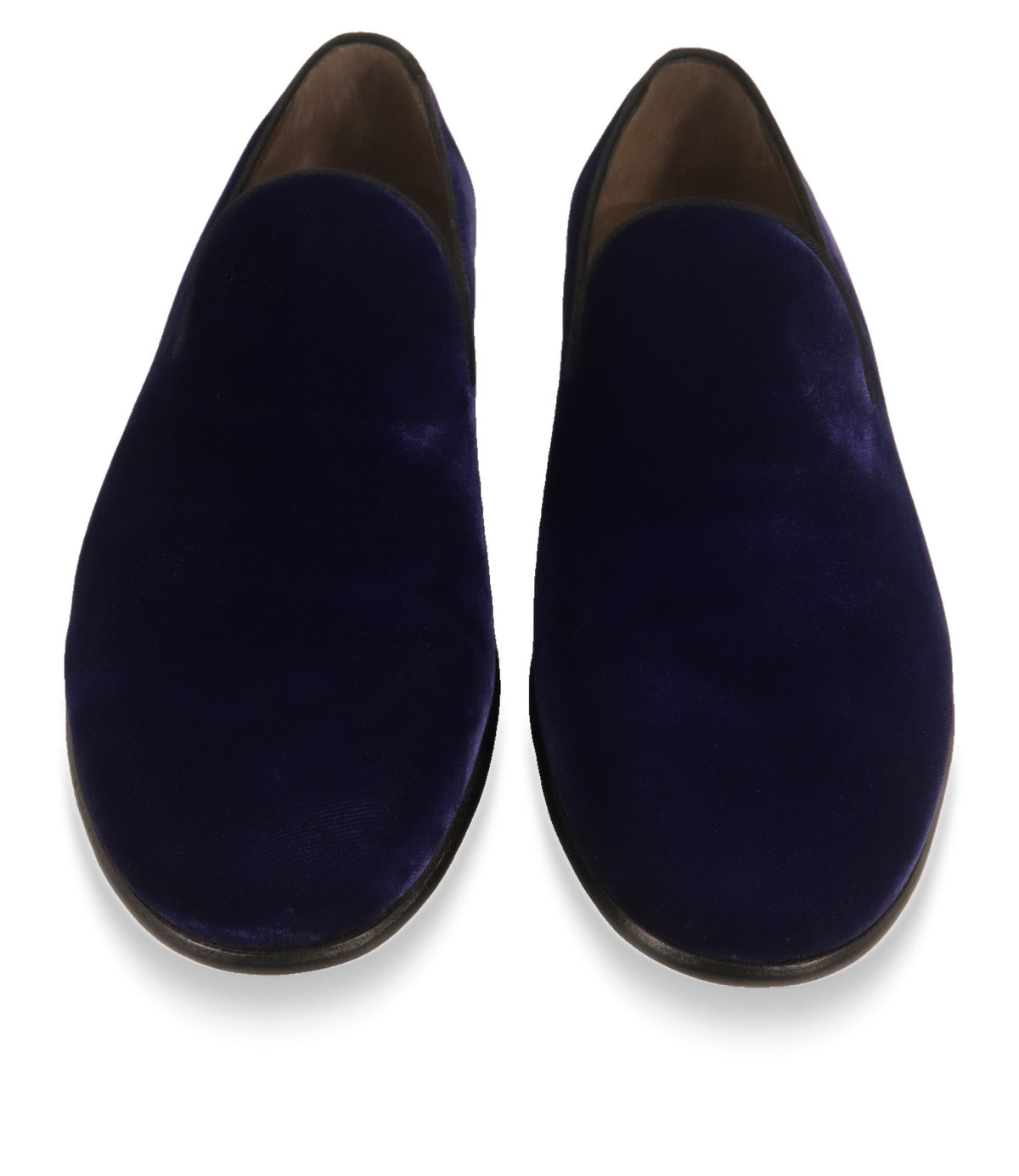 Dolce & Gabbana Slipper Samt, Draufsicht mit hellem Lederfutter