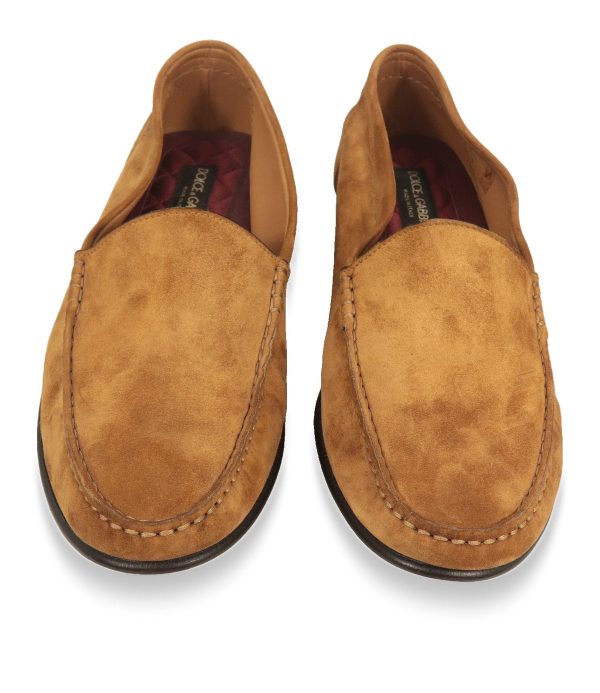 Dolce & Gabbana Loafer von oben mit Blick auf Mokassinnaht und Lederfutter