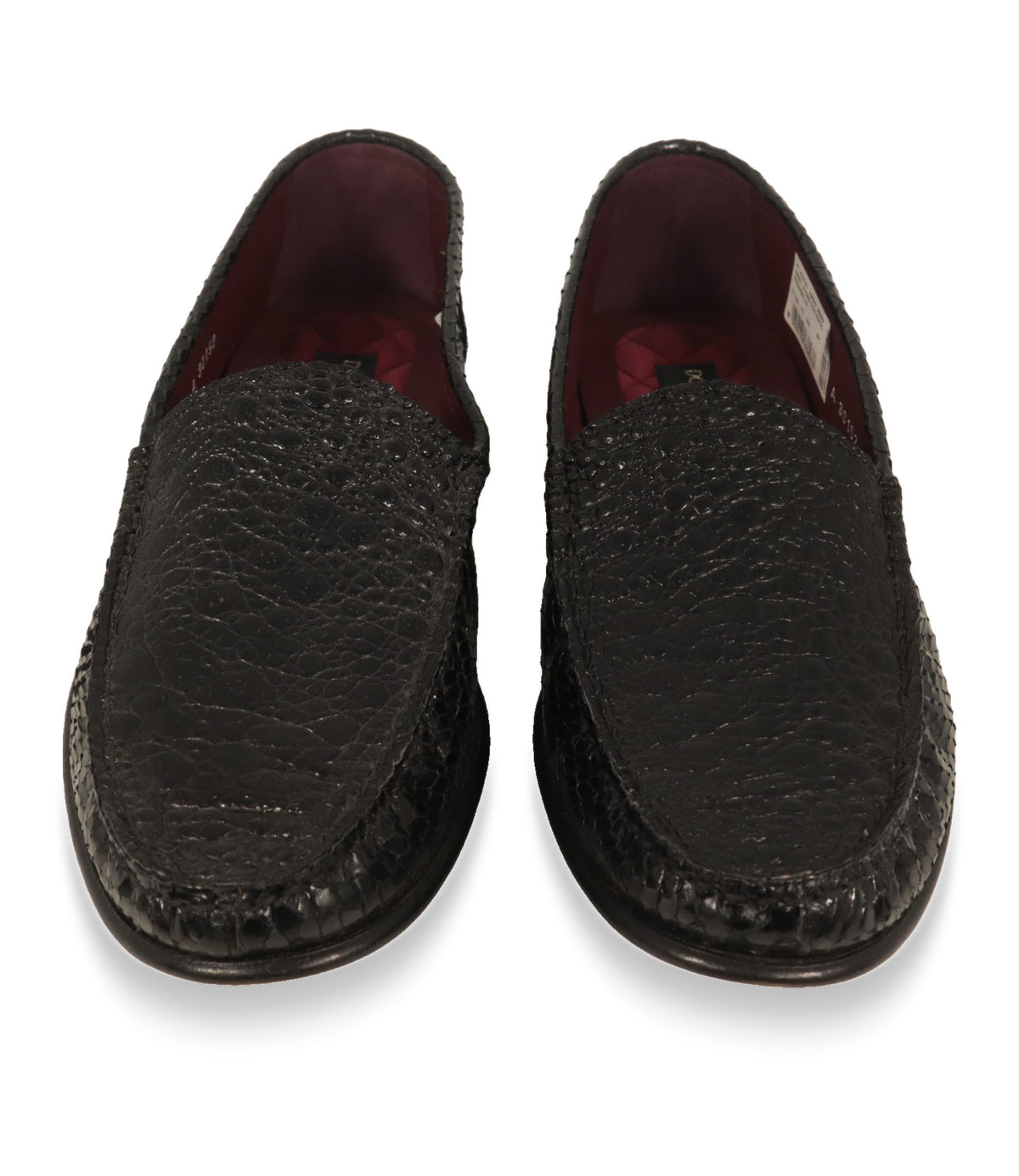 Dolce & Gabbana Loafer von vorne mit bordeauxfarbenem Innenfutter