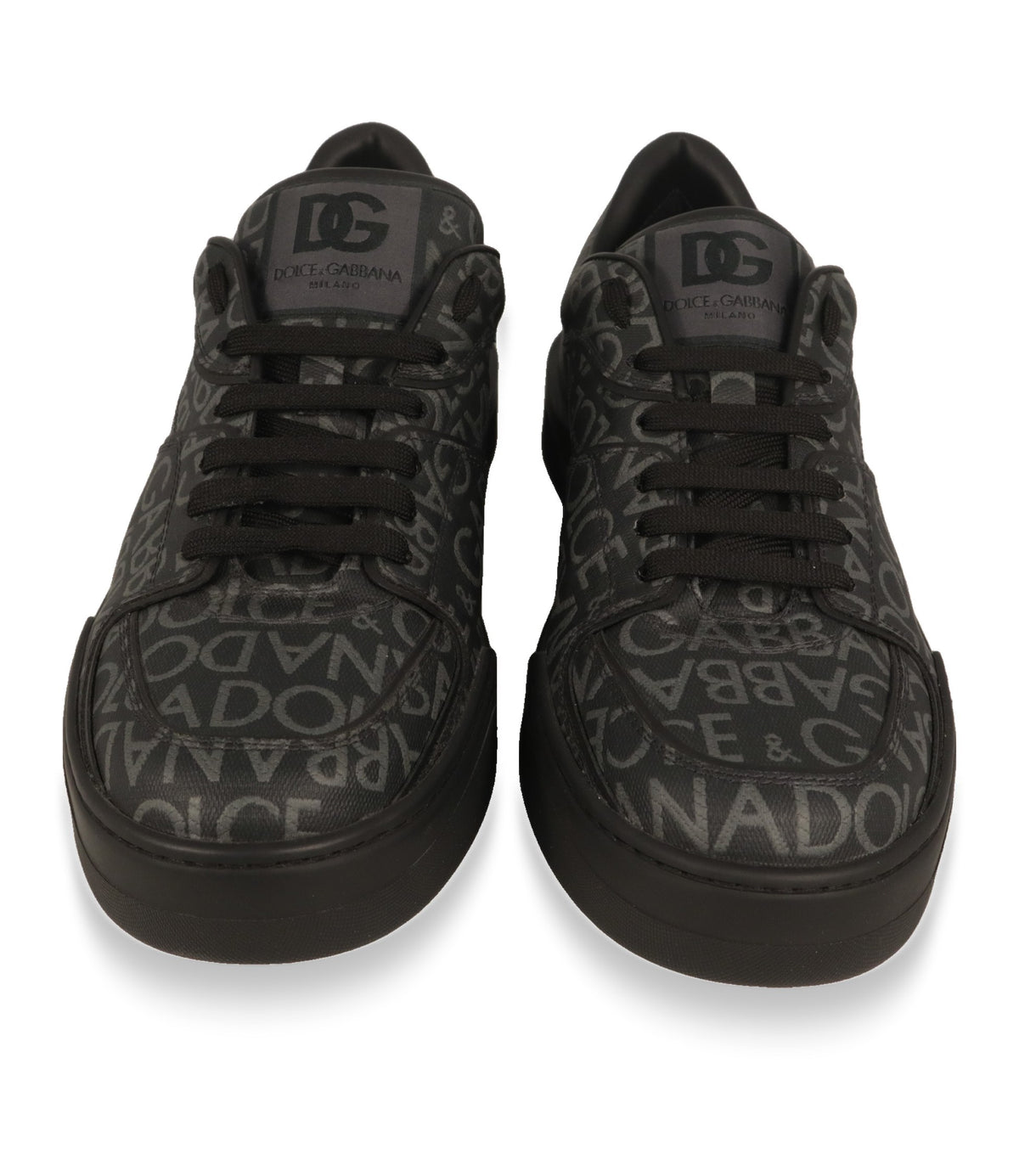 Dolce & Gabbana Low-Top Sneaker Frontansicht mit DG-Logo-Lasche