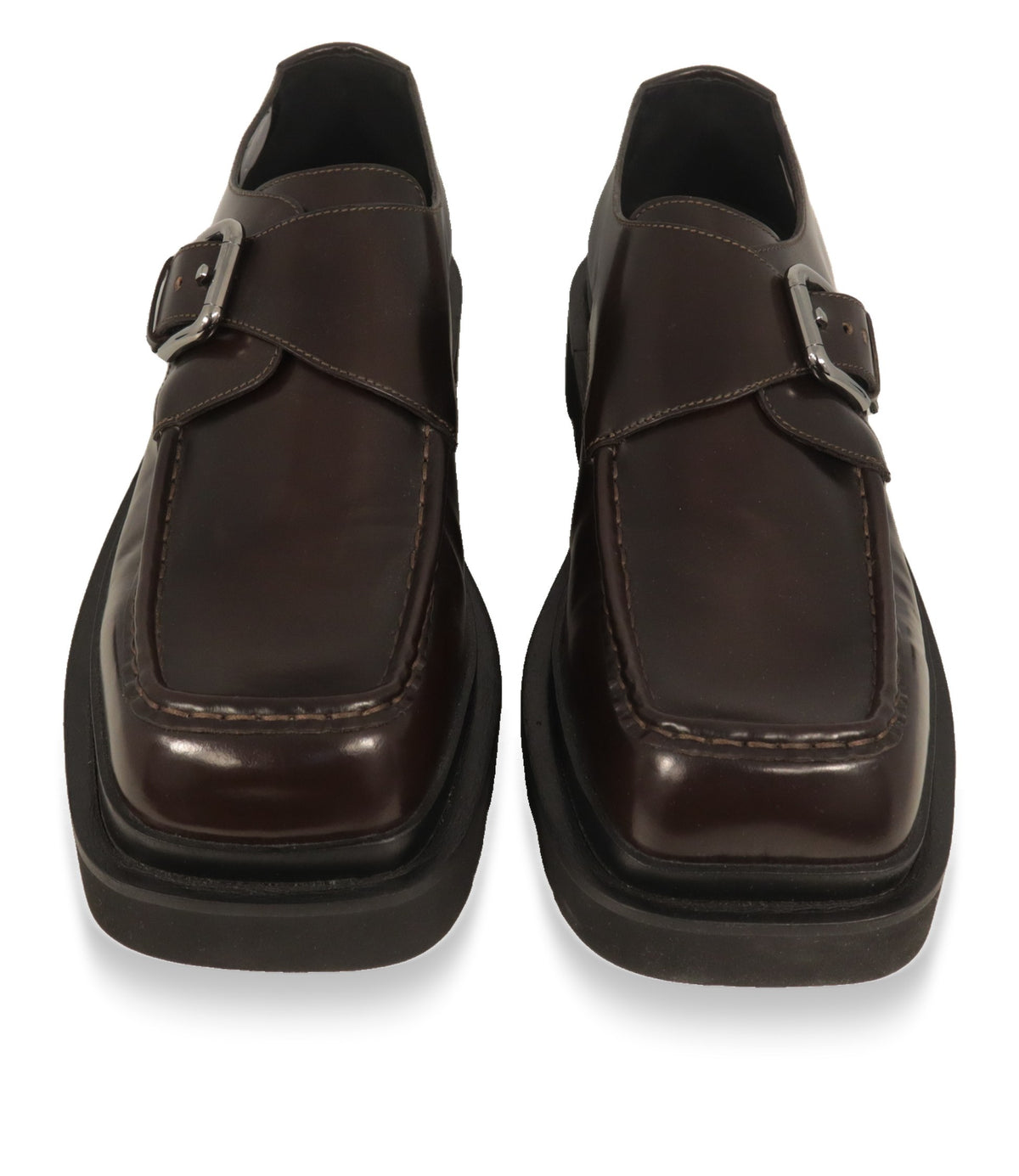 Dolce & Gabbana Monkstrap Schuhe Herren – Frontansicht mit quadratischer Kappe