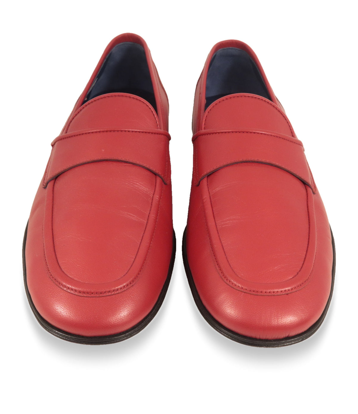 Dolce & Gabbana Loafer von oben mit Penny-Riegel und blauem Innenfutter