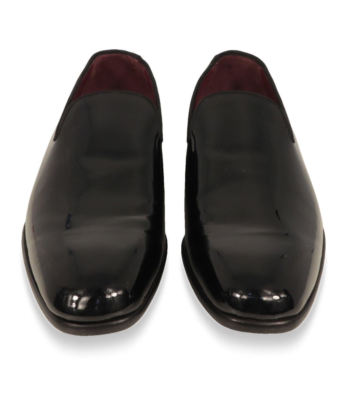 Dolce & Gabbana Slipper Frontansicht mit bordeauxfarbenem Lederfutter
