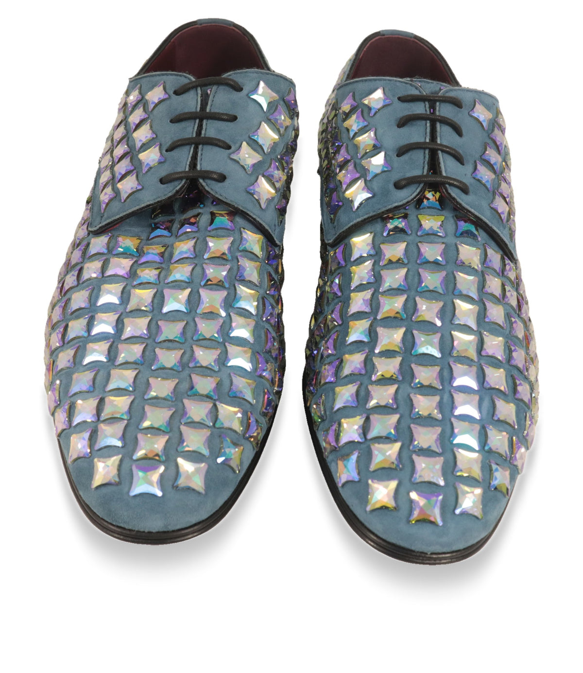 Dolce & Gabbana Derby Schuhe Größe 40 von oben mit schwarzer Schnürung