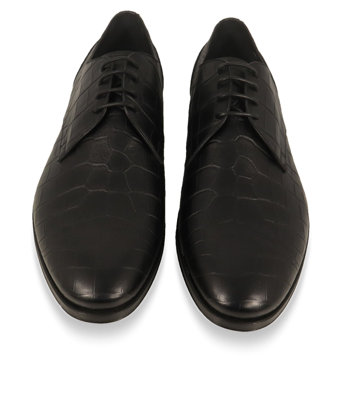 Dolce & Gabbana Derby Schuhe von oben mit Schnürung und runder Kappe