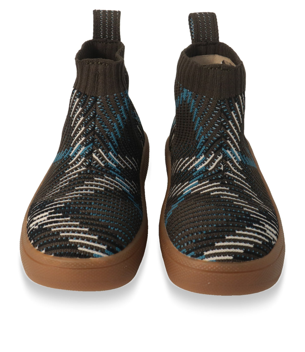 Burberry High-Top Sneaker Größe 29 in der Frontansicht mit Check-Muster