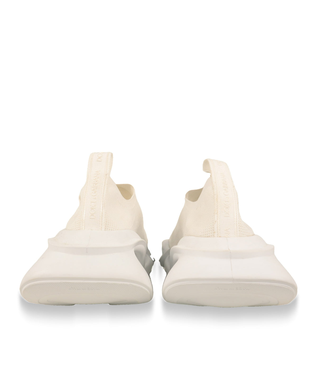 Dolce & Gabbana Slip-On Sneaker Rückansicht mit eingewebtem Logo-Band und Made-in-Italy-Sohle