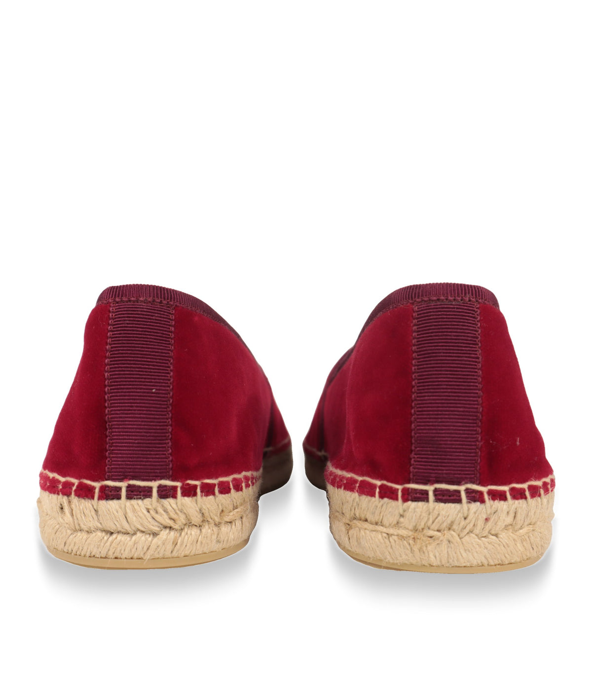 Dolce & Gabbana Espadrilles Rückansicht mit Grosgrain-Band und Bastrand