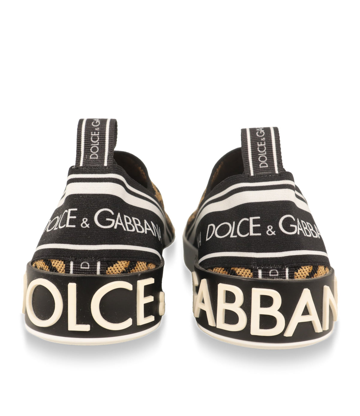 Dolce & Gabbana Sneaker Fersenansicht mit erhabener Logo-Applikation