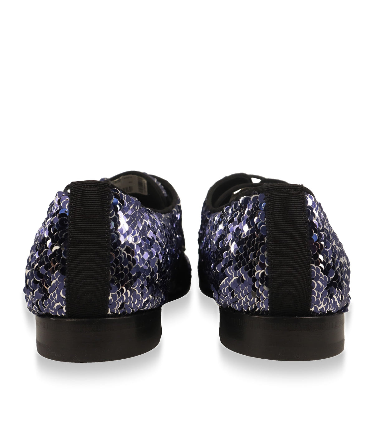 Dolce & Gabbana Derby Schuhe Rückansicht mit Ripsband und flacher Sohle