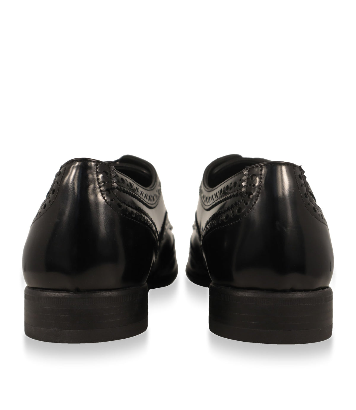 Dolce & Gabbana Derby Schuhe schwarz – Fersenansicht mit Blockabsatz