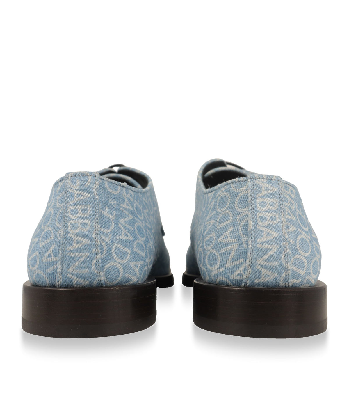 Dolce & Gabbana Derby Schuhe Rückansicht mit dunkelbrauner Sohle