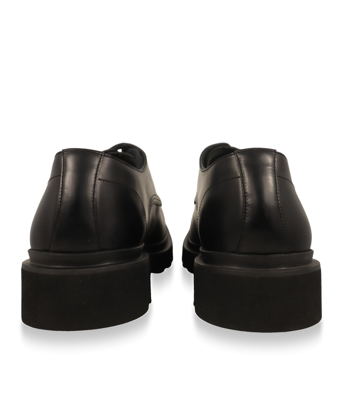 Dolce & Gabbana Derby Schuhe – Rückansicht mit kräftiger schwarzer Gummisohle
