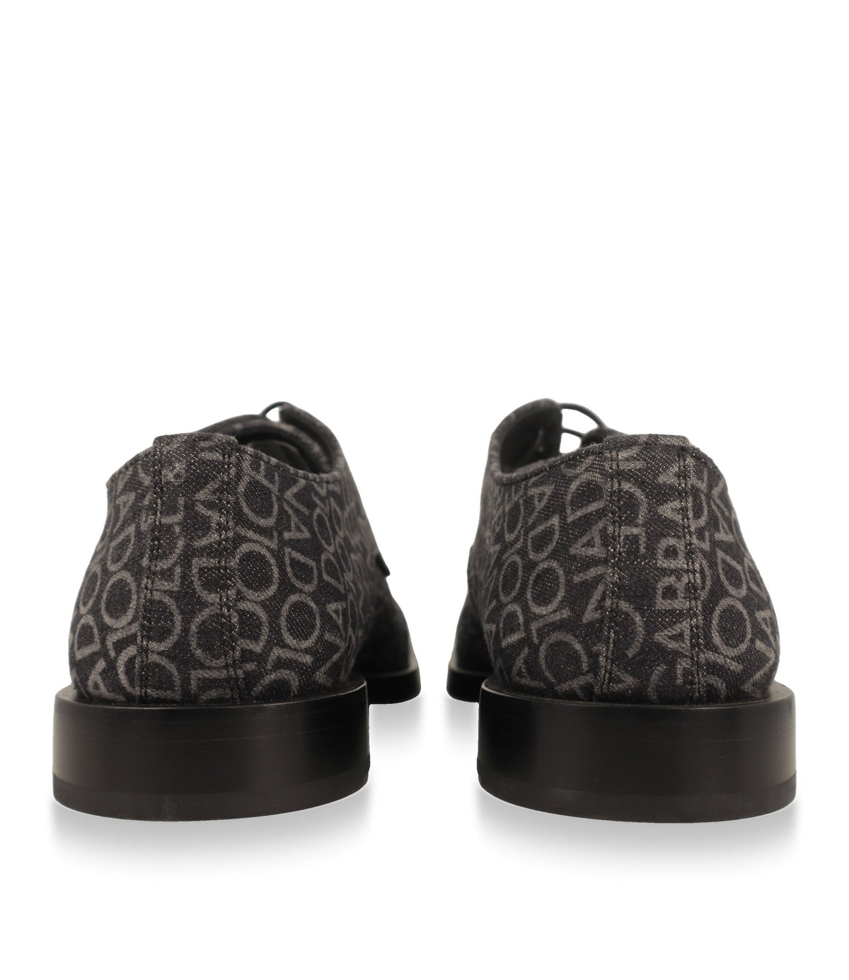 Dolce & Gabbana Derby Schuhe Rückansicht mit Fersenpartie und Blockabsatz