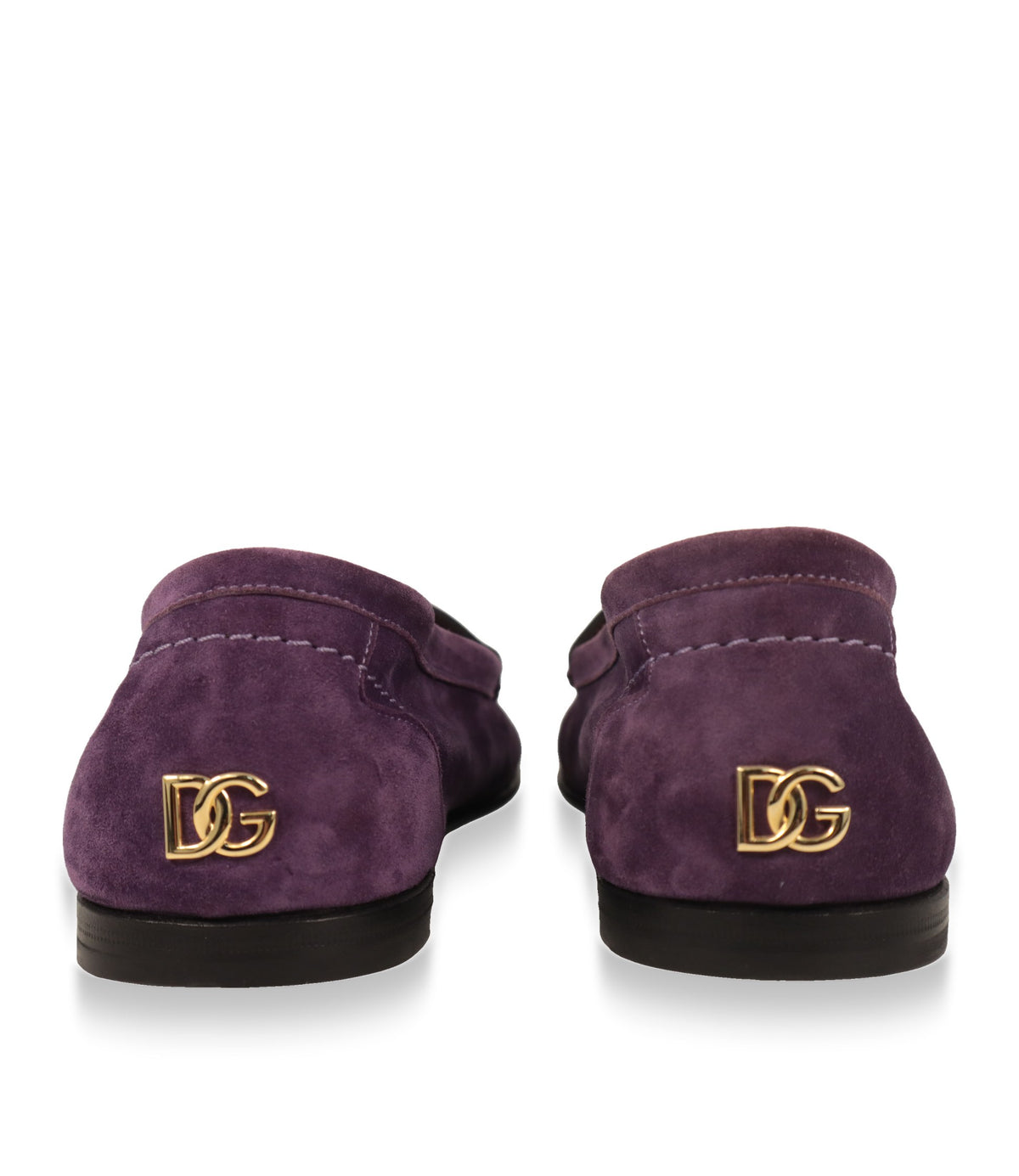 Dolce & Gabbana Loafer Rückansicht mit goldfarbenem DG-Logo an der Ferse
