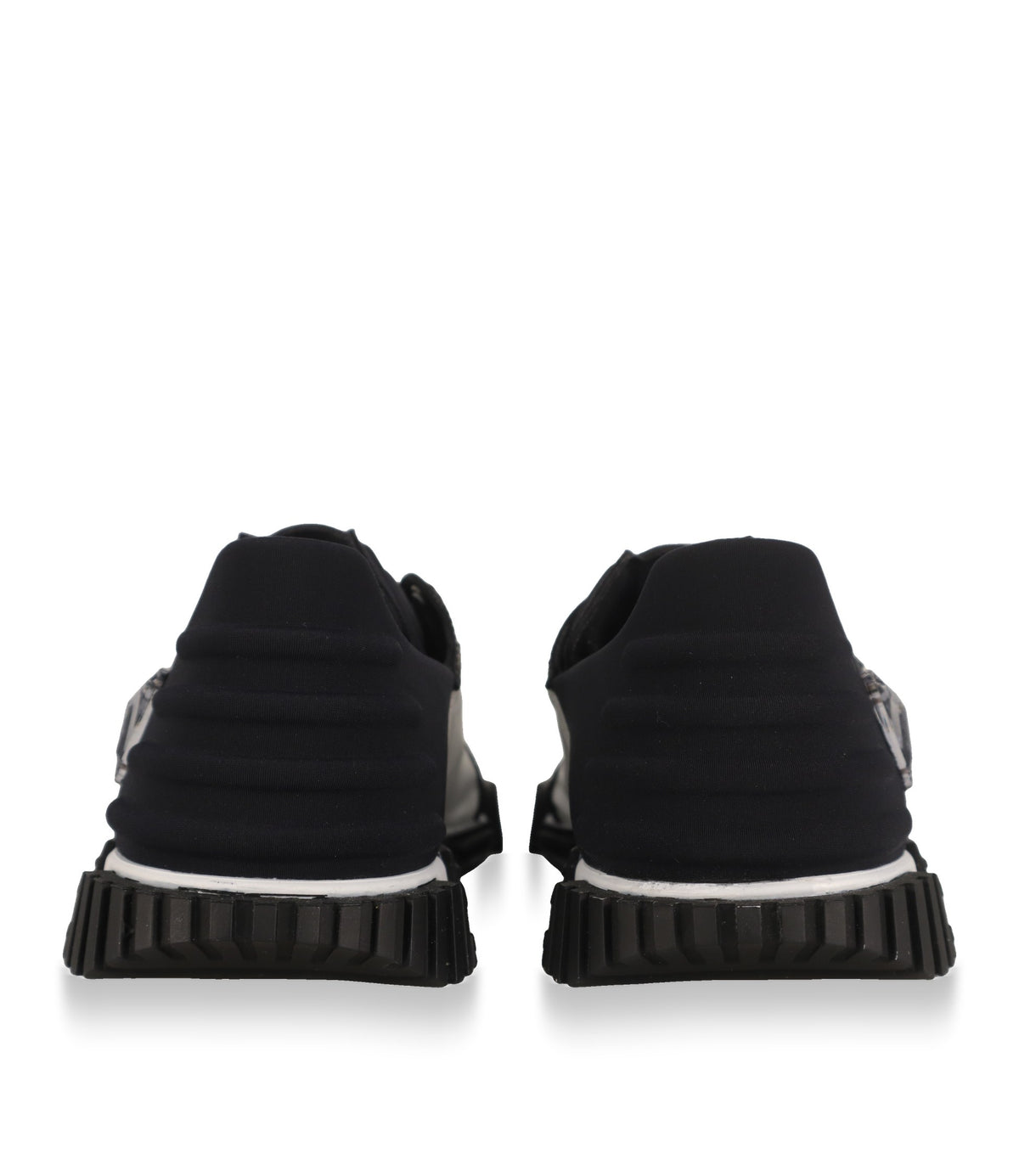 Dolce & Gabbana Sneaker Rückansicht mit gepolsterter Ferse und profilierter Gummisohle