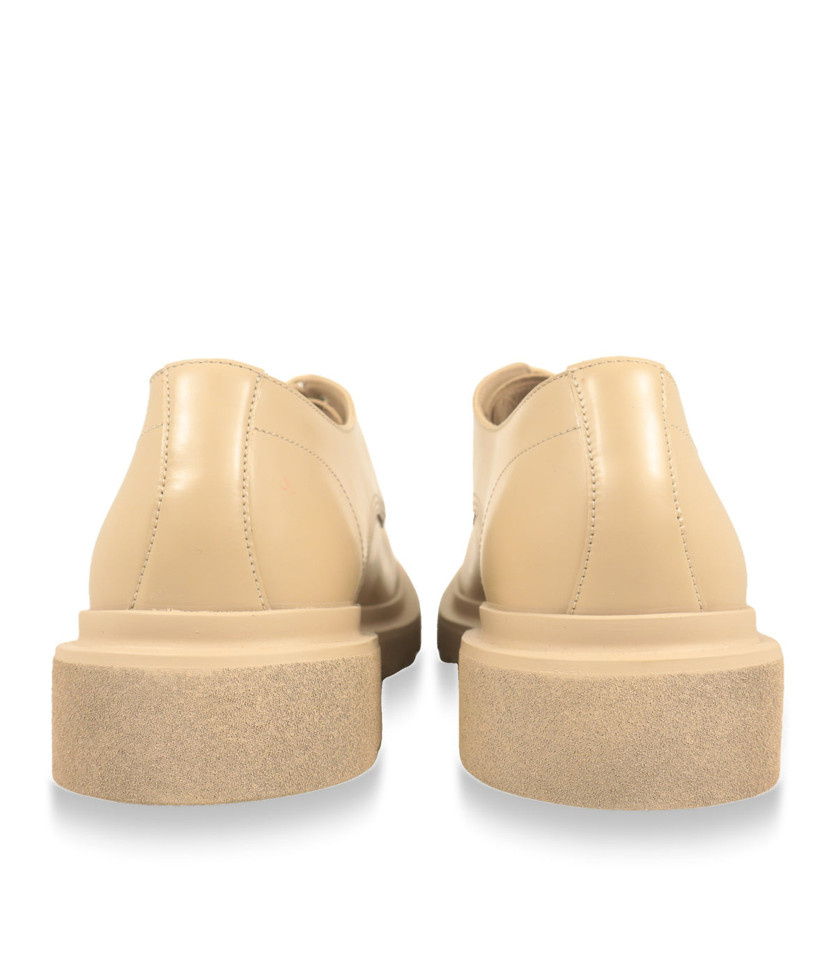 Dolce & Gabbana Derby Schuhe Rückansicht mit kreppfarbener Laufsohle
