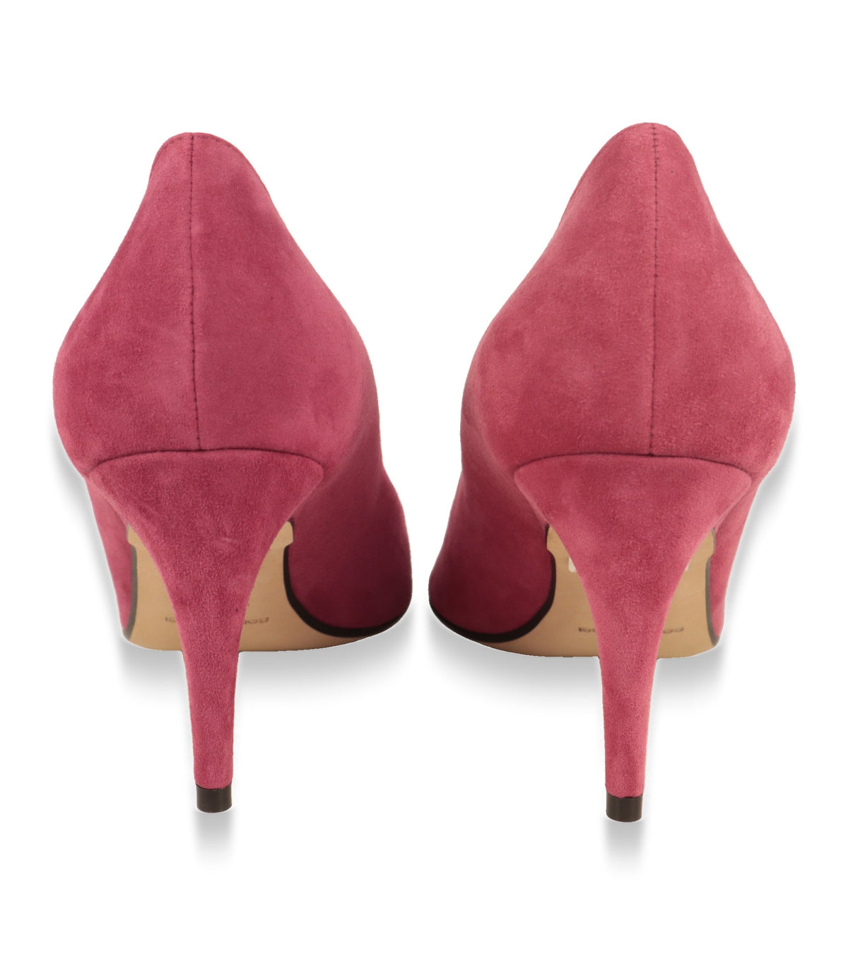 Sergio Rossi Pumps Rückansicht mit veloursüberzogenem Stiletto-Absatz