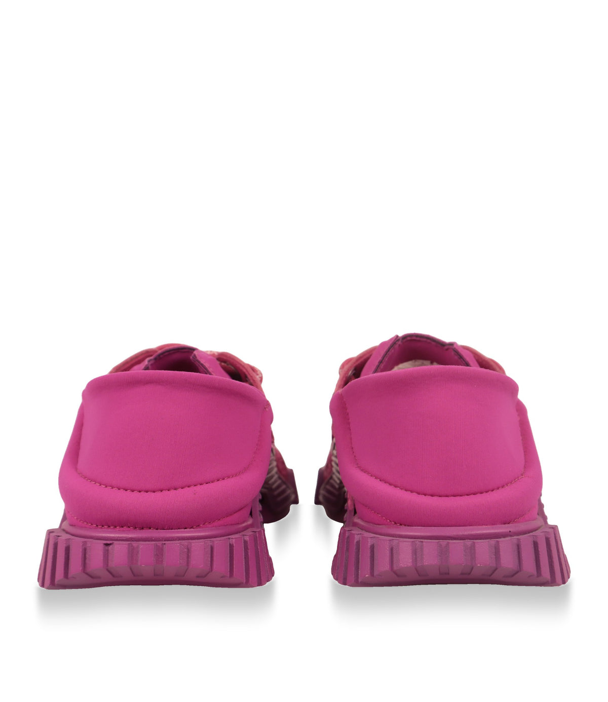 Dolce & Gabbana Sneaker Rückansicht mit Stretch-Schaft und violetter Profilsohle