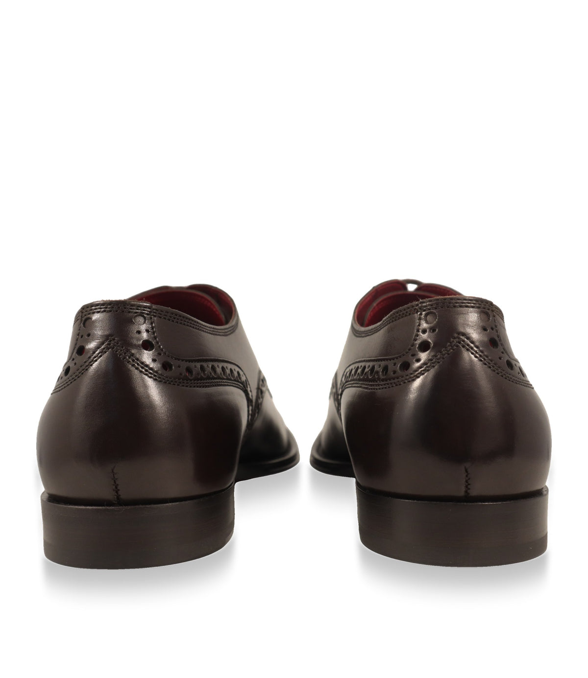 Dolce & Gabbana Derby Schuhe Rückansicht mit flachem Absatz und Brogue-Details
