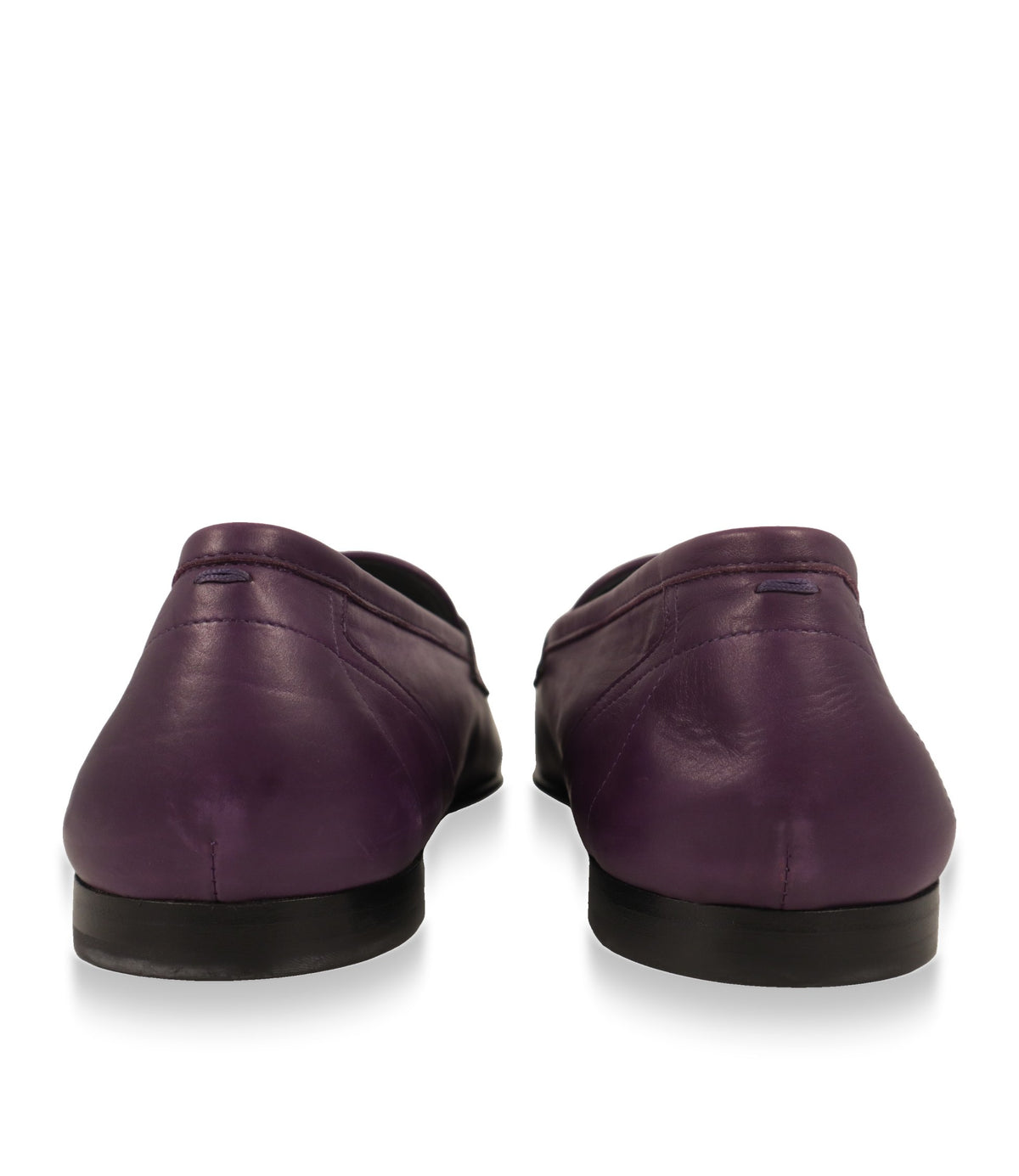 Dolce & Gabbana Loafer Lila, Rückansicht mit flacher dunkler Sohle