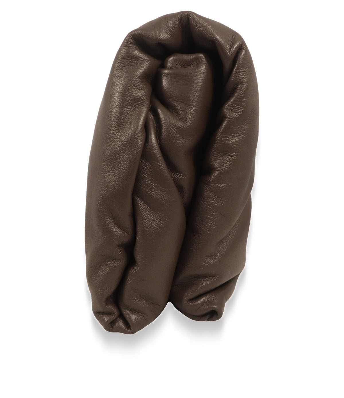 Dolce & Gabbana Umhängetasche Taupe stehend, Profilansicht des weichen Leders