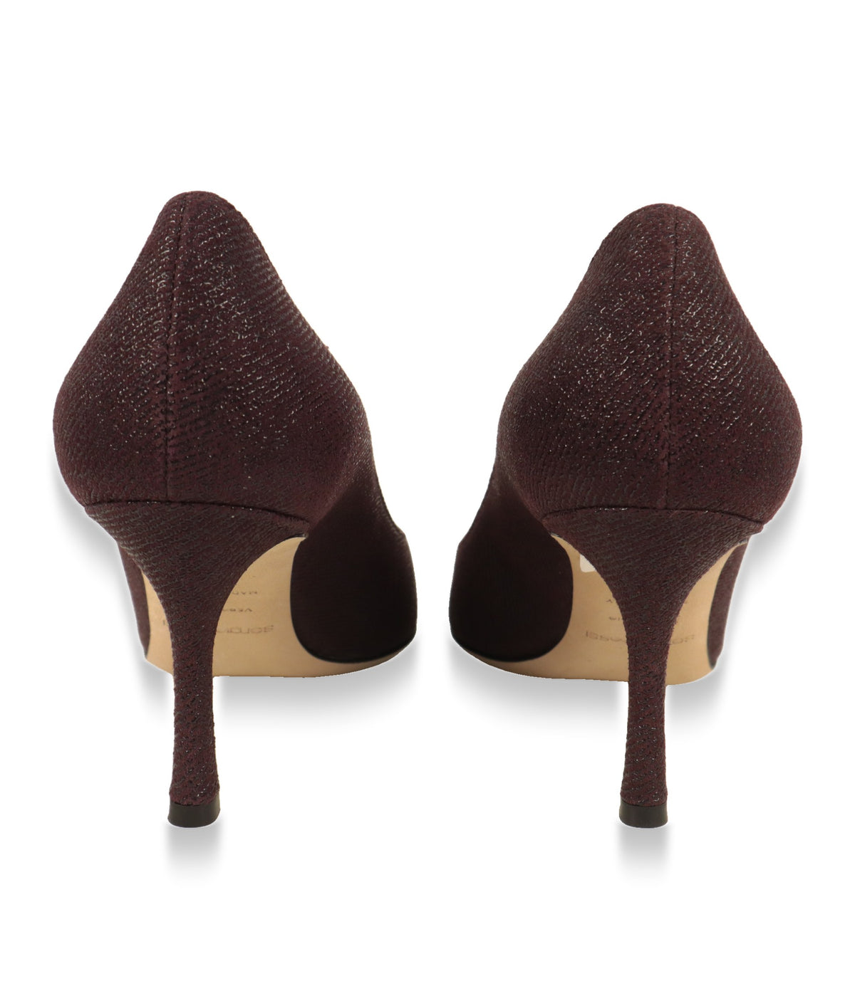 Sergio Rossi Pumps Rückansicht mit schlankem Stiletto-Absatz